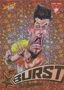 2018 Select Footy Stars - Starburst Caricatures Orange #SP63 Nic Newman Front